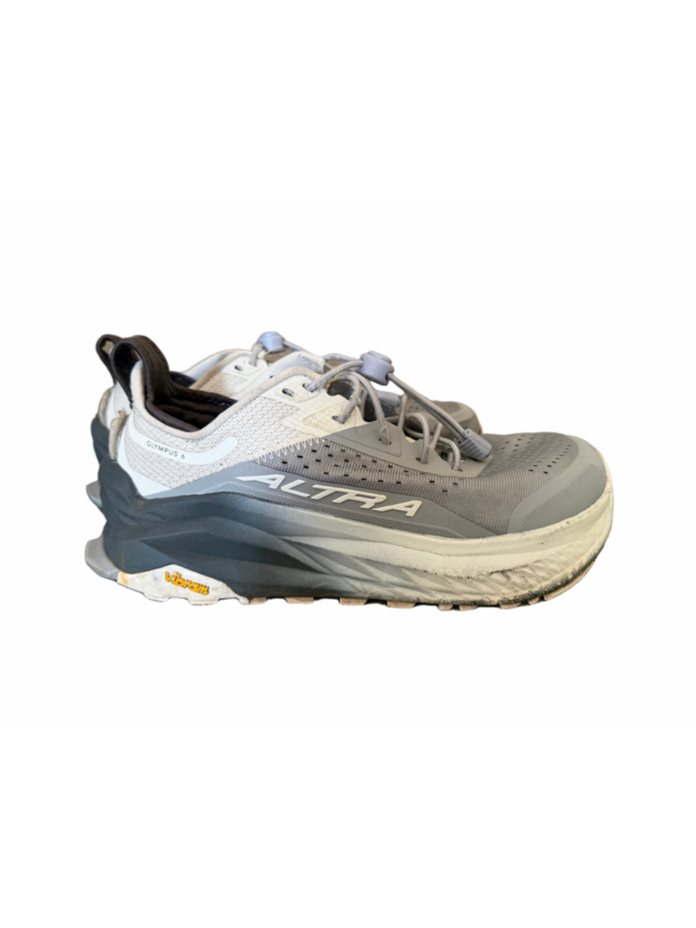 Altra Olympus 6 Women’s Trail Running Shoes Gray White Vibram Sole US 8 EU 39